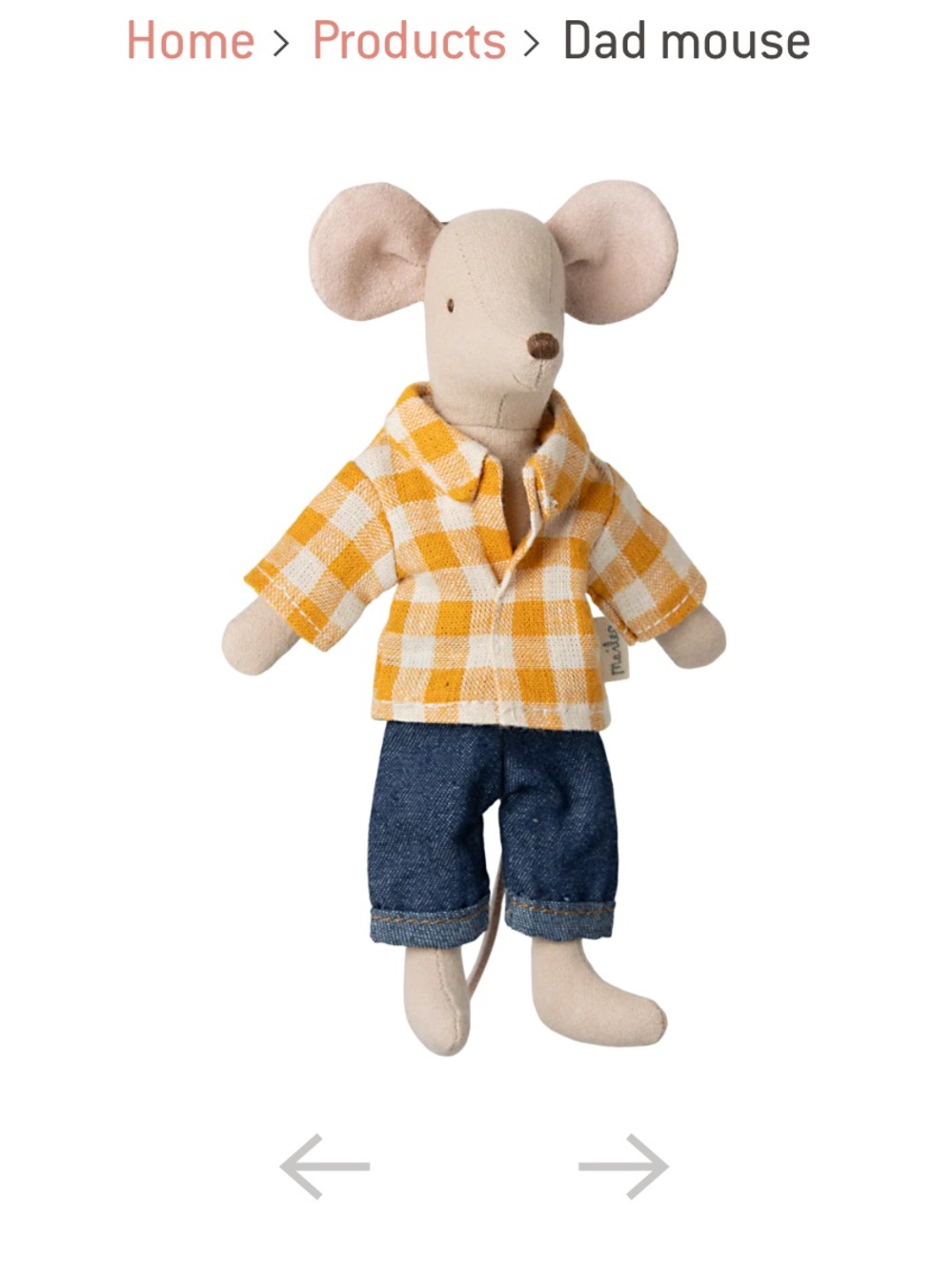 Maileg Dad Mouse